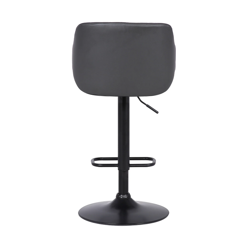 Ryan 26-30" Adjustable Stool - Black/Grey - The Great Escape