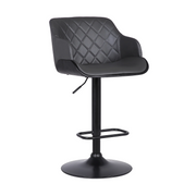 Ryan 26-30" Adjustable Stool - Black/Grey - The Great Escape
