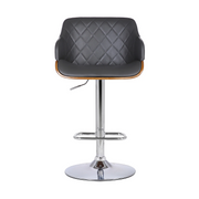 Ryan 26-30" Adjustable Stool - Chrome/Black - The Great Escape