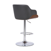 Ryan 26-30" Adjustable Stool - Chrome/Black - The Great Escape