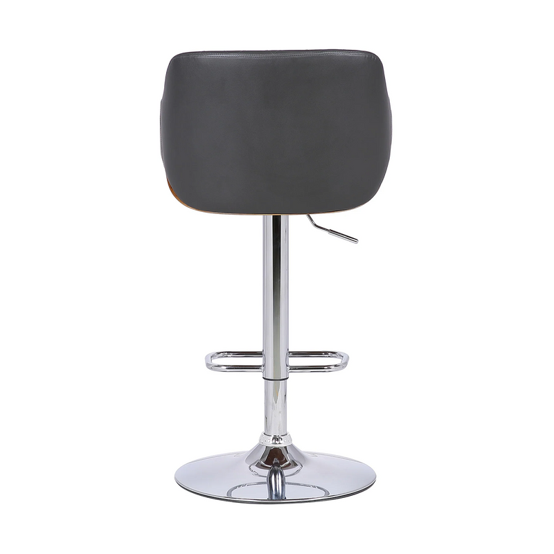 Ryan 26-30" Adjustable Stool - Chrome/Black - The Great Escape