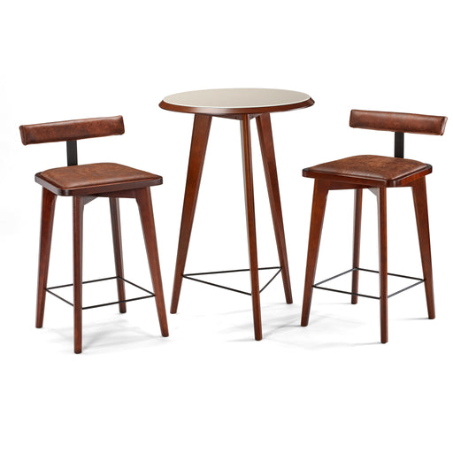 Picture of Sao Bento 3PC Pub Table Set in Chestnut