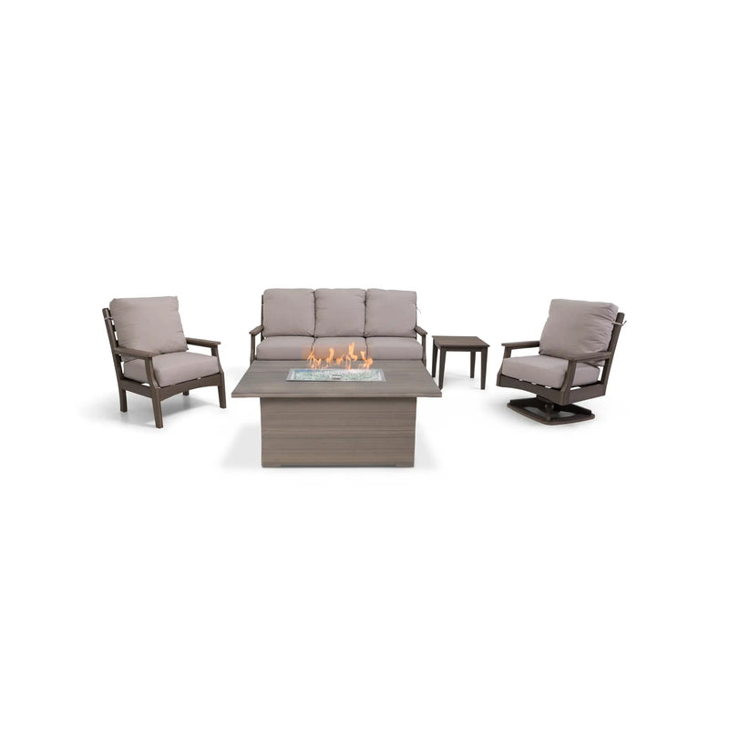 Manhattan 5 Piece Sofa Firepit Chat Group - The Great Escape