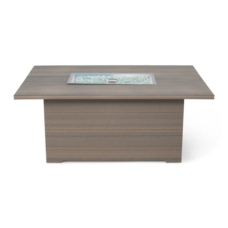 35"x53" Heathered Smoke Aura Fire Table W/ Wind Guard - The Great Escape