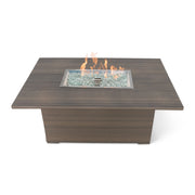35"x53" Heathered Smoke Aura Fire Table W/ Wind Guard - The Great Escape