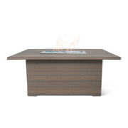 35"x53" Heathered Smoke Aura Fire Table W/ Wind Guard - The Great Escape
