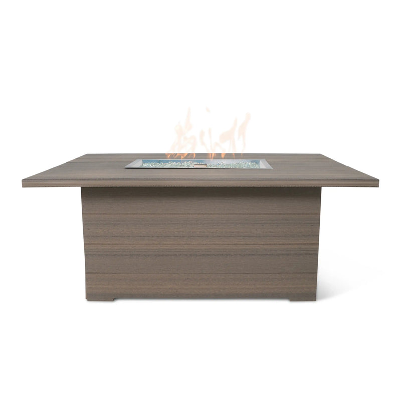 35"x53" Heathered Smoke Aura Fire Table W/ Wind Guard - The Great Escape