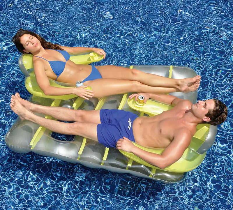 Side By Side Deluxe Inflatable Lounger - The Great Escape