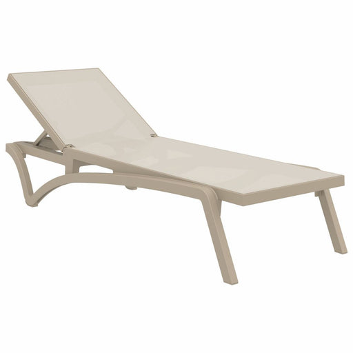 Picture of Pacific Sling Chaise Lounge in Taupe and Taupe