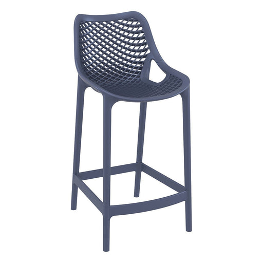 Picture of Air Resin Counter Height Stool in Dark Grey