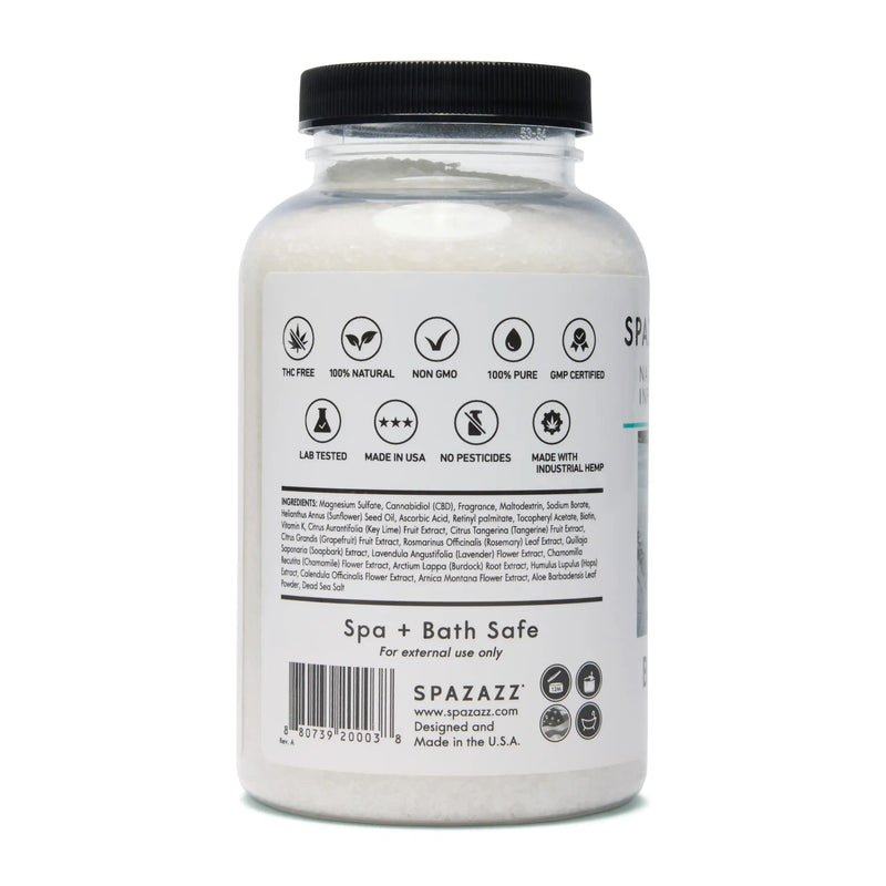 19 oz. Of Spazazz CBD Infused Balance Well Crystals - The Great Escape