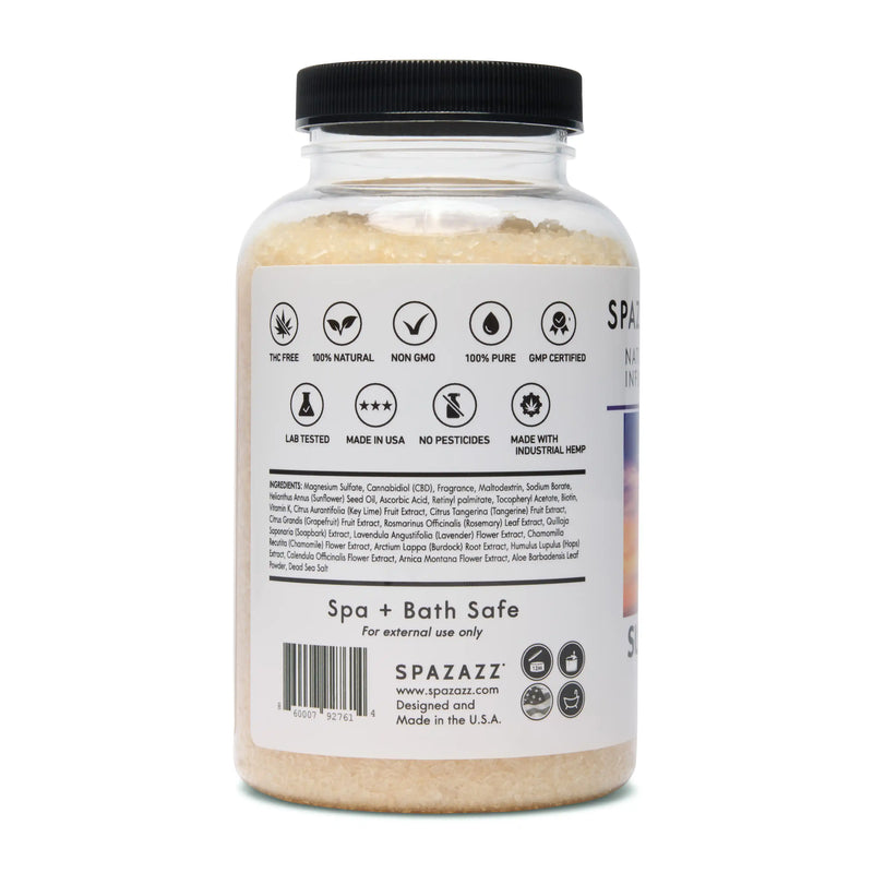 19 oz. Of Spazazz CBD Infused Sultry Allure Crystals - The Great Escape