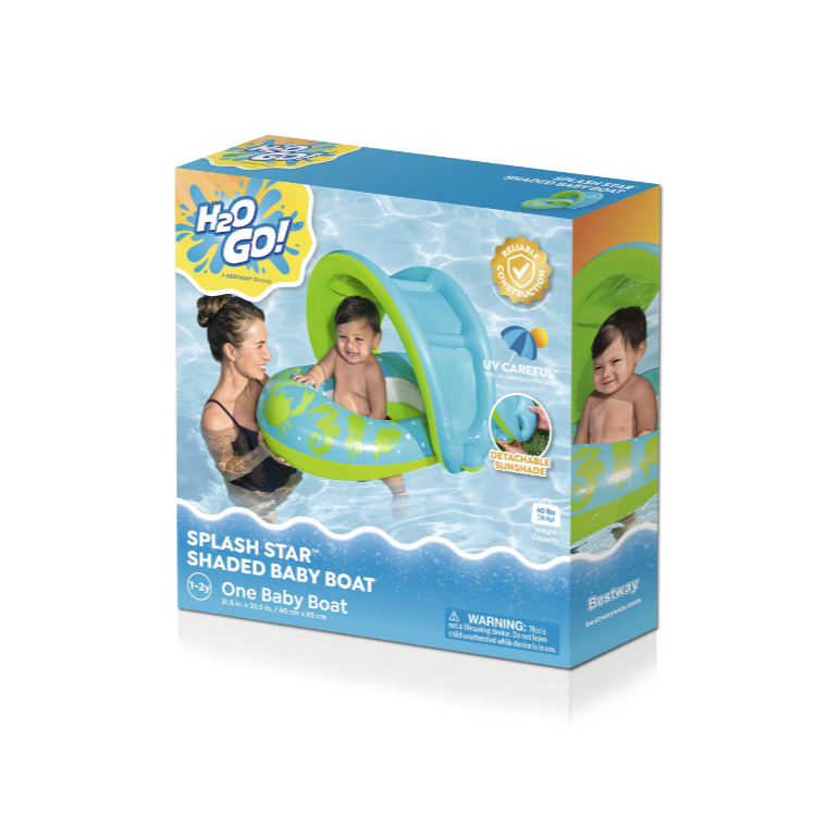 Splash Star Inflatable Shaded Baby Float - The Great Escape