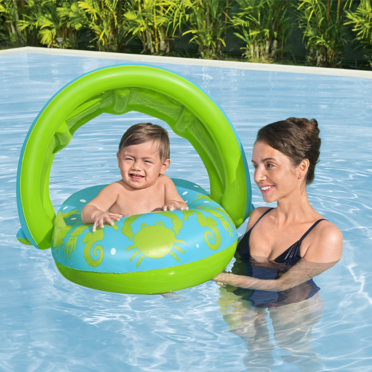 Splash Star Inflatable Shaded Baby Float - The Great Escape