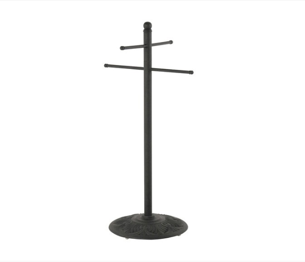 Stratford Black Towel Rack - The Great Escape