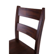 Close-up of Lancaster 30" Wood Seat Barstool