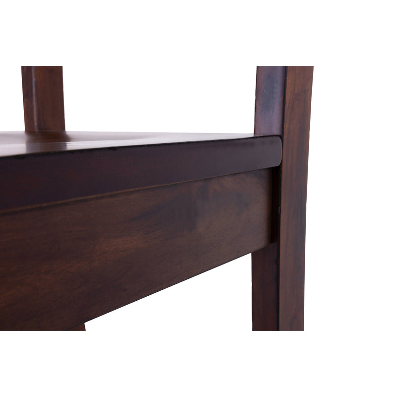 Close-up of Lancaster 30" Wood Seat Barstool