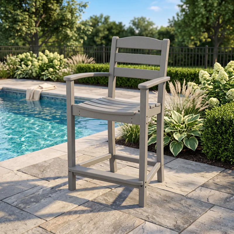 La Casa Café Counter Height Arm Chair - The Great Escape