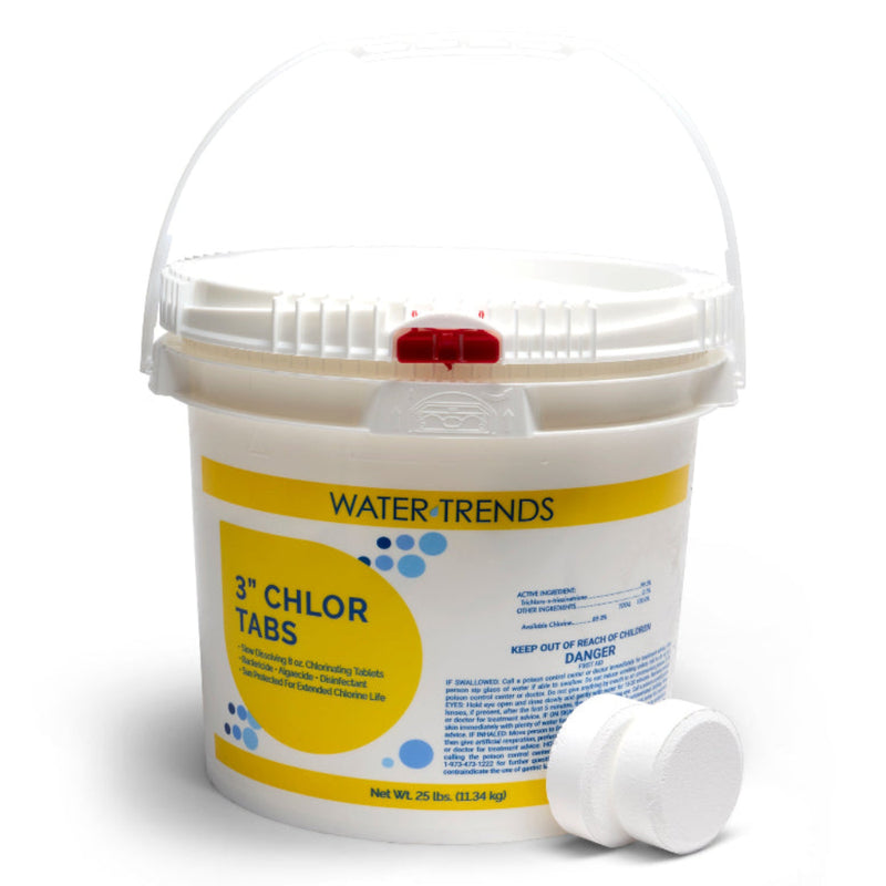 25 lbs. Of WATER TRENDS 3" Chlor Tabs - The Great Escape