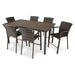 Picture of St. Kitts Woven 7 Piece Counter Height Dining Group - Canola Seed