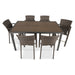 Picture of St. Kitts Woven 7 Piece Counter Height Dining Group - Canola Seed