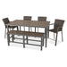 Picture of St. Kitts Woven 6 Piece Counter Height Dining Group - Canola Seed