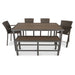 Picture of St. Kitts Woven 6 Piece Counter Height Dining Group - Canola Seed