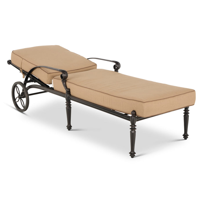 Grand Terrace Cast Chaise W/ Cushion