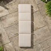 Universal 74" Chaise Lounge Cushion Tan/Clay Stripe - The Great Escape