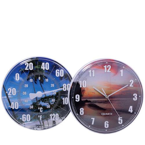 Picture of WALL CLOCK & THERMOMETER