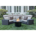 Picture of KAMPALA 4 PIECE CURVED SECTIONAL