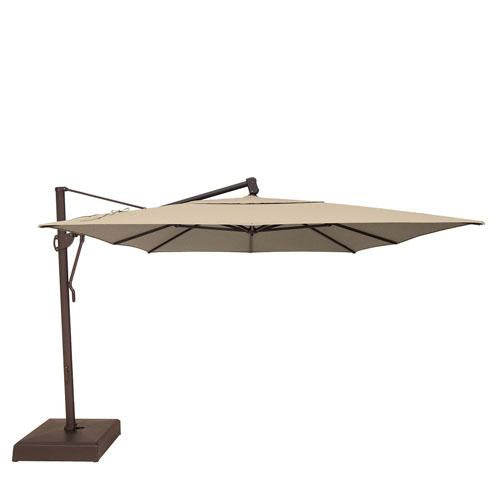 Picture of 10'X13' Classic Rectangular Cantilever Umbrella - Champagne