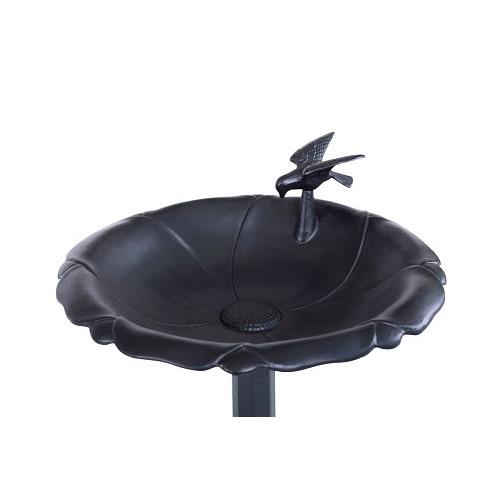 Picture of LOTUS BIRD BATH BLACK