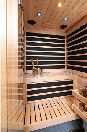 Picture of 2 PERSON TRADITIONAL/INFRARED  COMBO SAUNA WIFI