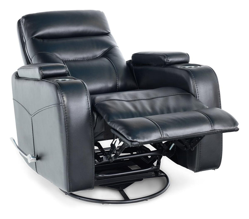 Picture of JORDYN BLK SWIVEL ROCKER RECLNINER