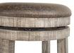 Picture of Kingston 24" Backless Swivel Barstool - Rustic Grey