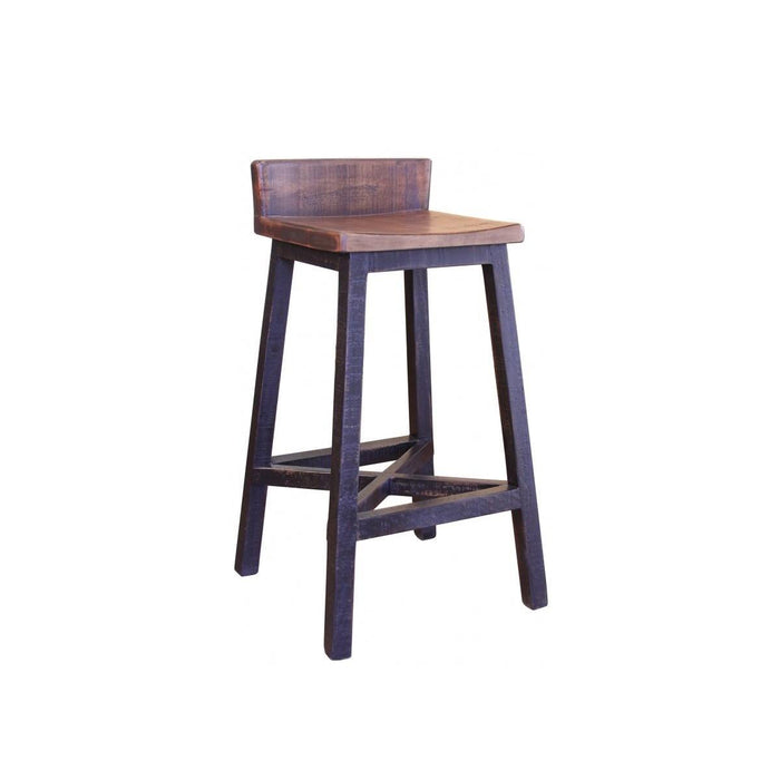 Picture of WOODLAND 30" BLK WOOD BARSTOOL