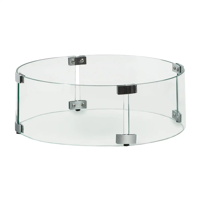 Tropitone Round Firepit Glass Wind Guard - The Great Escape