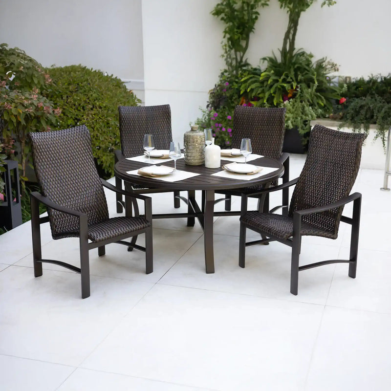 Kenzo 5 Piece Woven Dining Group - The Great Escape