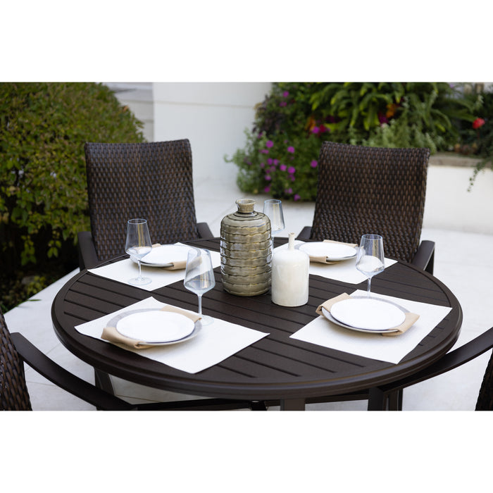 Kenzo 5 Piece Woven Dining Group - The Great Escape