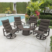 Kenzo 5 Piece Firepit Chat Group - The Great Escape