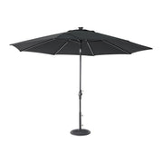 11' Designer Infinite 360° Auto Tilt Solar Lux Umbrella Black - The Great Escape