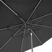 11' Designer Infinite 360° Auto Tilt Solar Lux Umbrella Black - The Great Escape