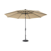 11' Designer Infinite 360° Auto Tilt Solar Lux Umbrella Heather Beige - The Great Escape