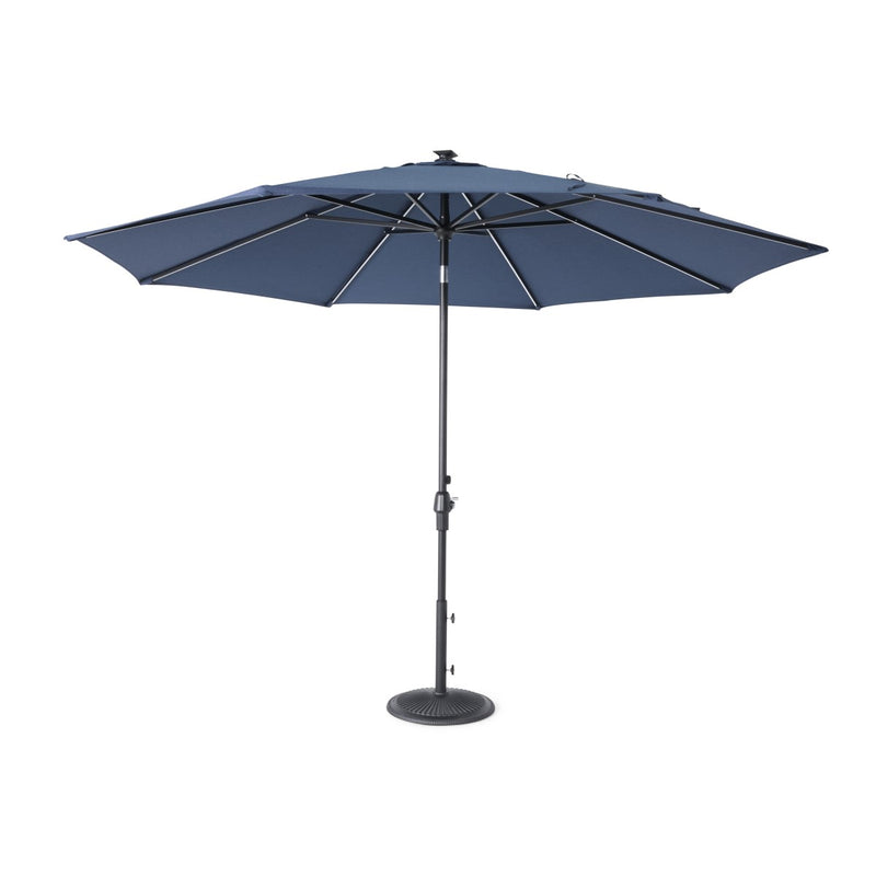 11' Designer Infinite 360° Auto Tilt Solar Lux Umbrella Spectrum Indigo - The Great Escape