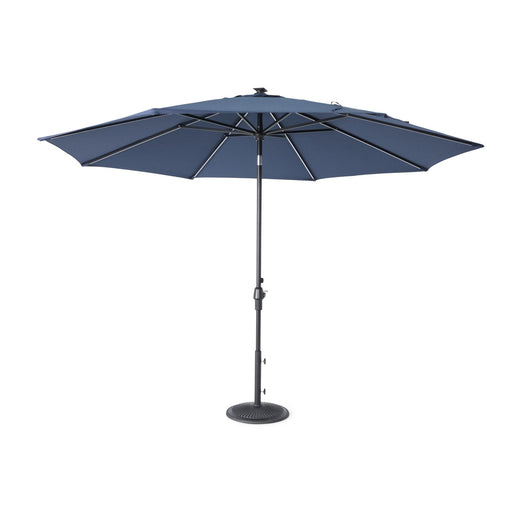 11' Designer Infinite 360° Auto Tilt Solar Lux Umbrella Spectrum Indigo - The Great Escape