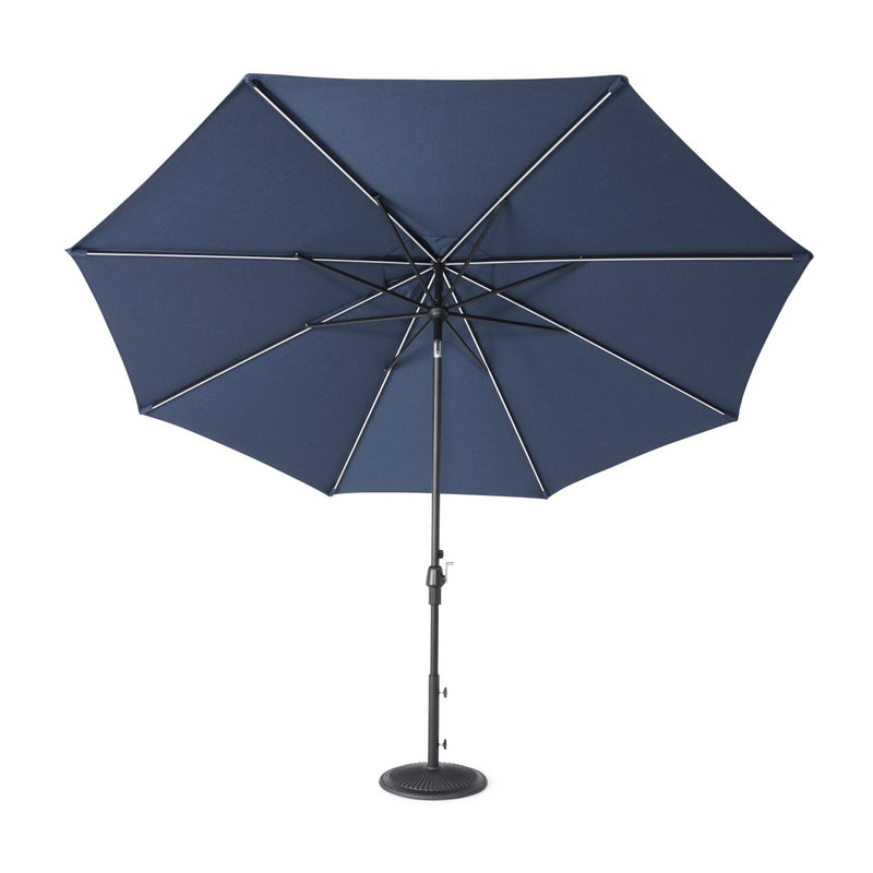 11' Designer Infinite 360° Auto Tilt Solar Lux Umbrella Spectrum Indigo - The Great Escape