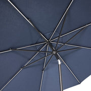 11' Designer Infinite 360° Auto Tilt Solar Lux Umbrella Spectrum Indigo - The Great Escape