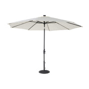 11' Designer Infinite 360 Auto Tilt Solar Lux Umbrella Natural - The Great Escape