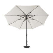 11' Designer Infinite 360 Auto Tilt Solar Lux Umbrella Natural - The Great Escape